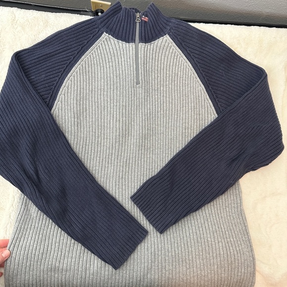 Vintage Ralph Lauren polo jeans ribbed half zip sweater - Picture 1 of 5